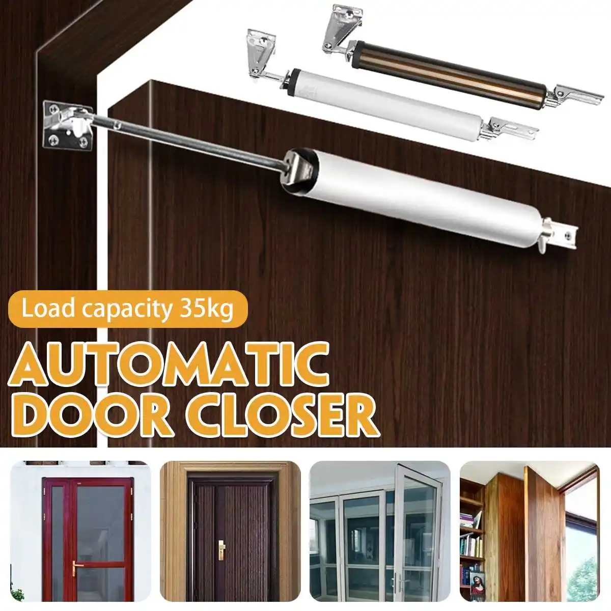 

Adjustable Door Closer Spring Automatic Door Closer Suitable For Many Types Of Door Furniture Hardware