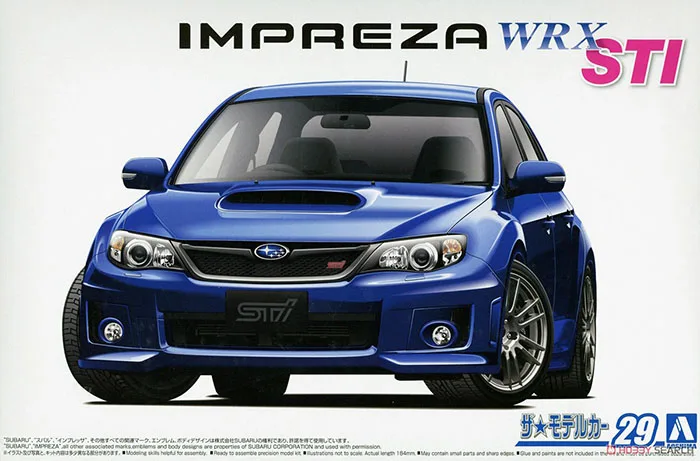 

AOSHIMA 1:24 Subaru GRB Impreza WRX STI 2010 05834 JDM Assembled Vehicle Model Limited Edition Static Assembly Model Kit Toys