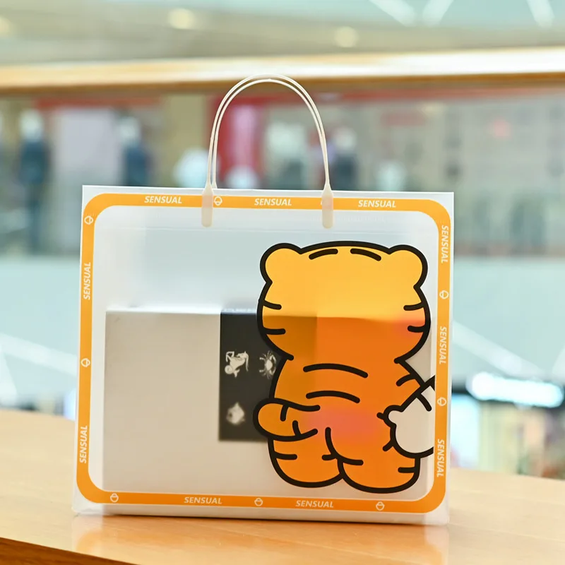 Сумка-тоут из полипропилена портативная прозрачная сумочка для хранения милый