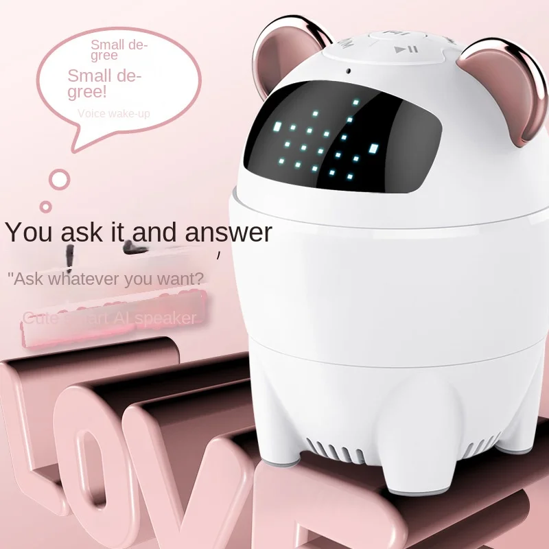 Умный Bluetooth-динамик с ии, встроенный помощник Xiaodu, электронная Подарочная карта, штепсельный маленький звук