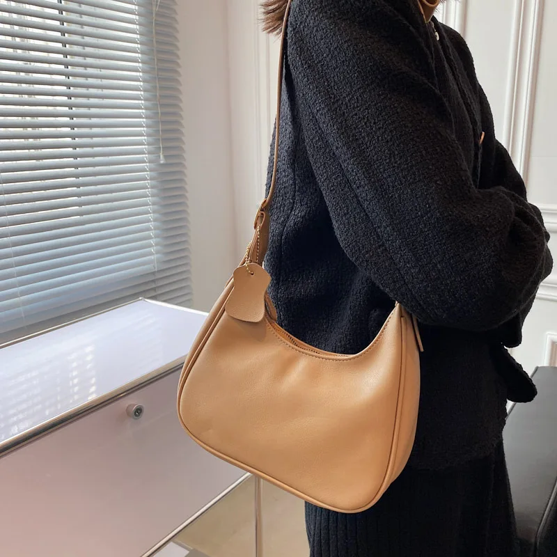 

Fashion Trend Pleated Designer Handbags For Women Genuine Leather Hobo Casual Vintage Tote Shoulder Bags Cute Pink Messenger Bag