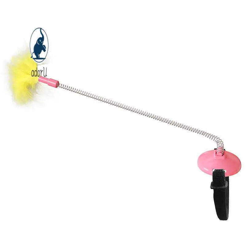 

Entertaining Colorful Self-excited Collar Interactive Safe Durable Self-playing Collar Spring Feet Interactive Play Stimulating