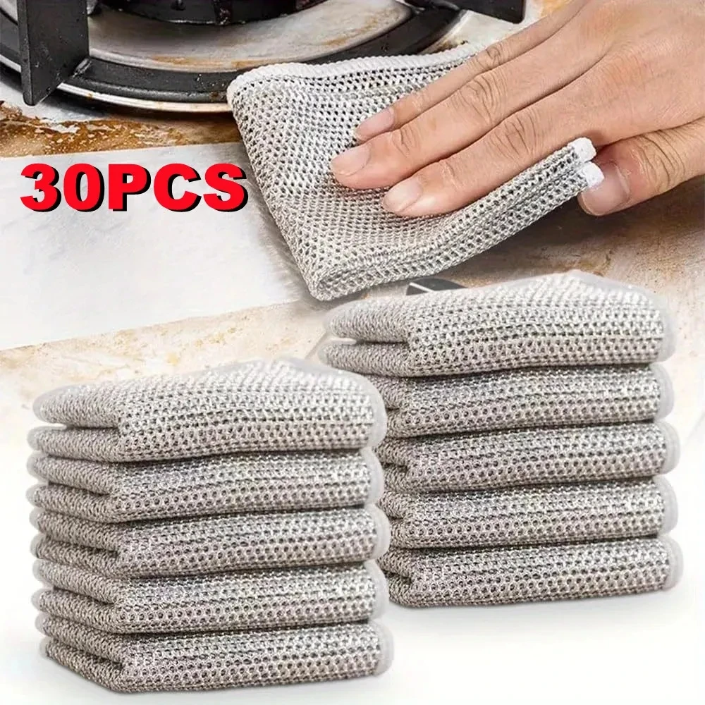 Проволочная салфетка для мытья посуды многофункциональная проволочная кухонная