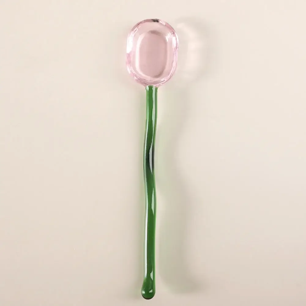 MOONBIFFY стеклянная ложка для кофейных напитков