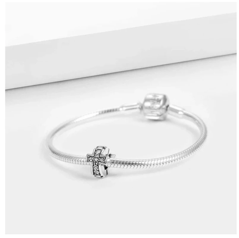 Новинка яркие серебряные буддистские бусины-подвески сделай сам в виде креста