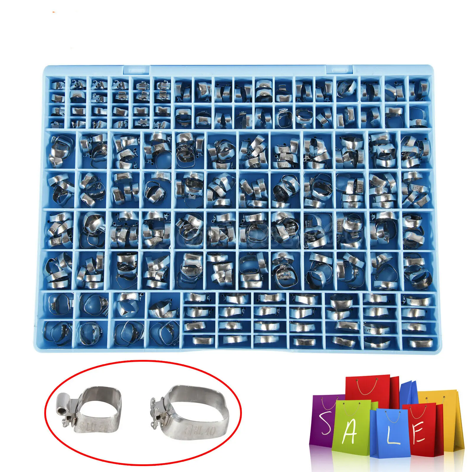 

85 наборов/320 шт., Стоматологические Ортодонтические десны для первого молярного трансформера Roth 022, двойная лампа