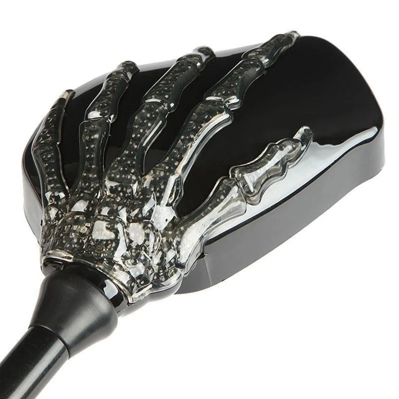 Зеркало заднего вида для мотоцикла с рисунком черепа ручной рисунок призрак