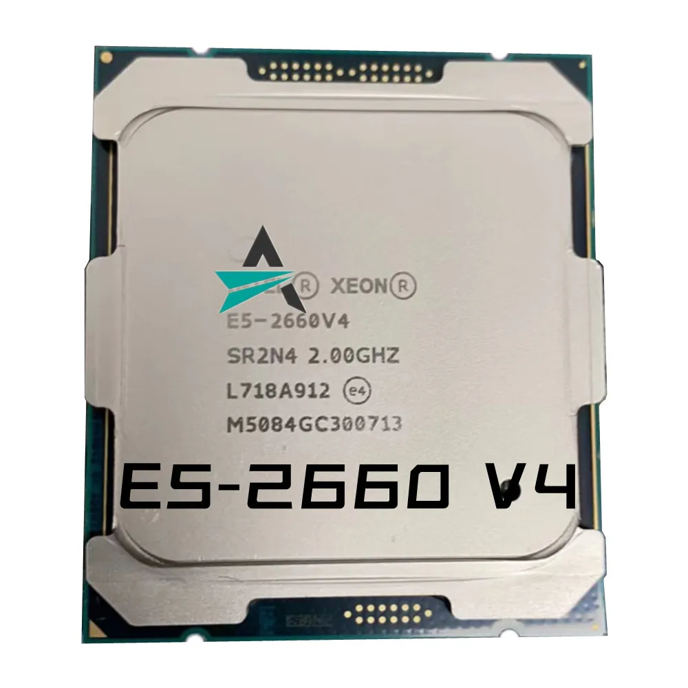 Б/у Бесплатная доставка, Φ Xeon E5 2660V4 2,0 ГГц 14-Cores 35MB SmartCache E5 2660 V4 E5-2660V4 105W FCLGA2011-3 V4