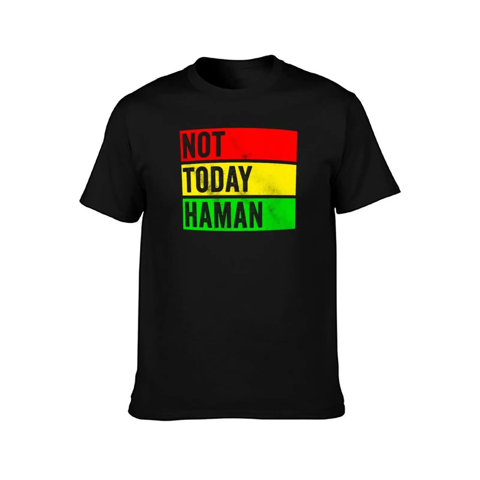 Фото Футболка Not Today Haman, футболка большого размера, мужская одежда, рубашки, футболки с рисунком, одежда на день Святого Валентина, мужские футболки с рисунком в стиле хип-хоп №2