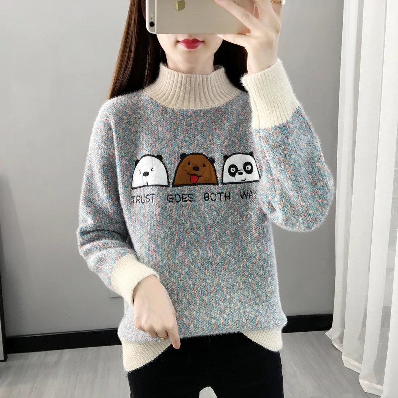 Свитер для девочек младших классов средней школы детей старшего возраста теплая