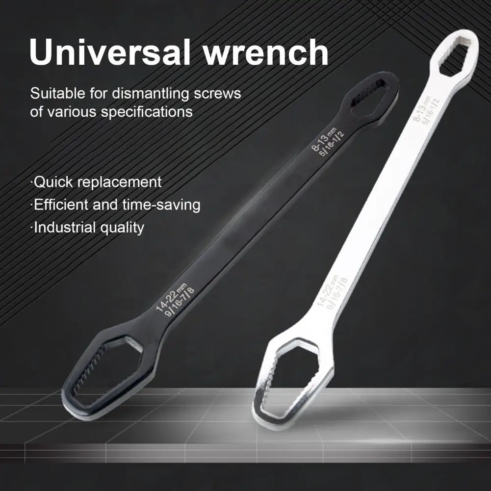 

Universal Torx Wrench Double-head Self-tightening Adjustable Glasses Wrench 8-22mm Board Both Ends Special-shaped Multi-purpose