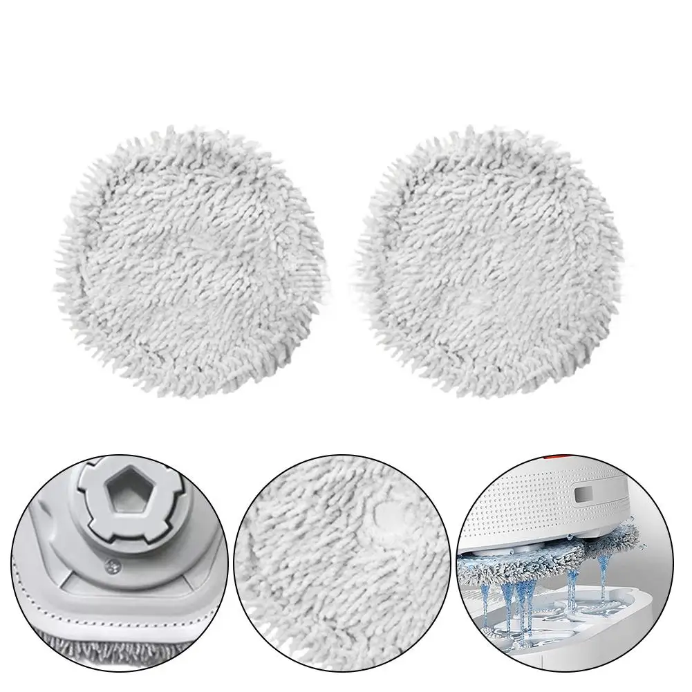 

Microfiber Mop Cloths Kit Suitable For Dreame W10 Vacuum Cleaner Sweeping Robot Accessories Rags Mop Cloths 2pcs House Cleaning