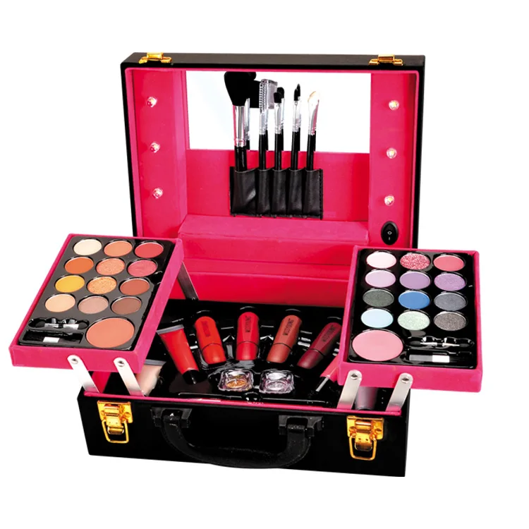 

Professional Makeup Set Matte Shimmer Eyeshadow Palette Lipstick Lipgloss Mascara Blush Lip Pencil Brush Cosmetics Kit for Women