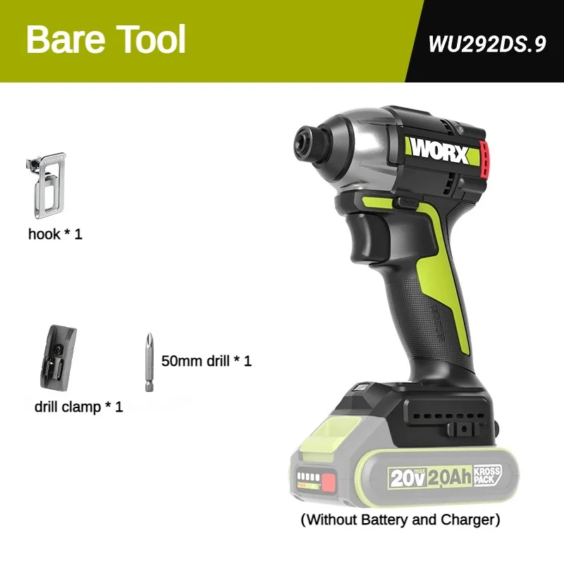 

Бесщеточная ударная дрель Worx WU292DS 20В