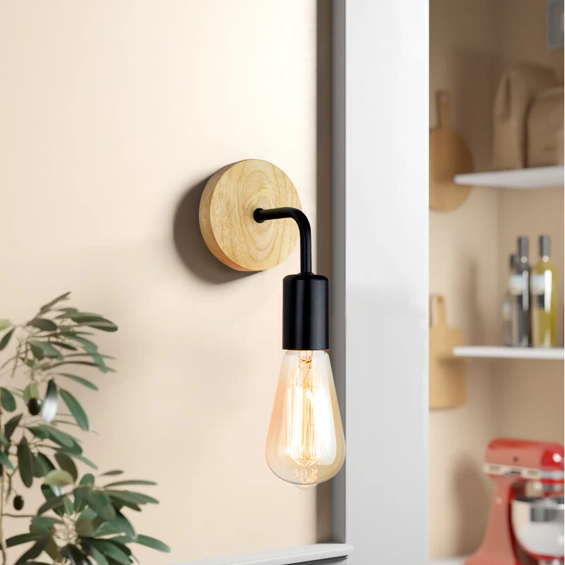 Стенная лампа E27 220V 110V Sconce Кровать гостиная настенные фонари домашнее освещение