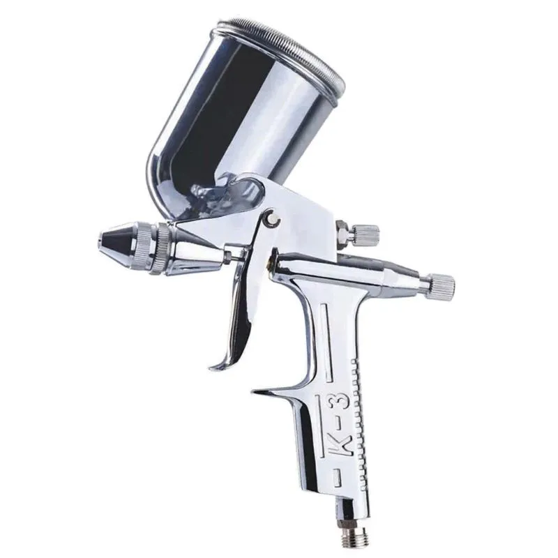 

K-3 125ml Mini Paint Air Spray Gun 0.5mm Pneumatic Atomizing Nozzle Air Sprayer Atomizer Airbrush Leather Painting Repair Tool