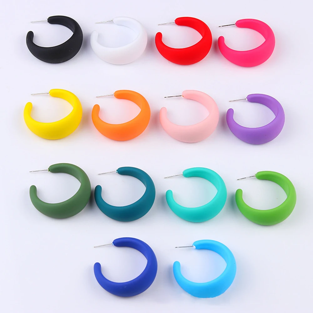 

Cute Acrylic Earrings For Women Girls Fashion Sweet Colorful Resin Drop Earrings Of Earrings Party Jewelry