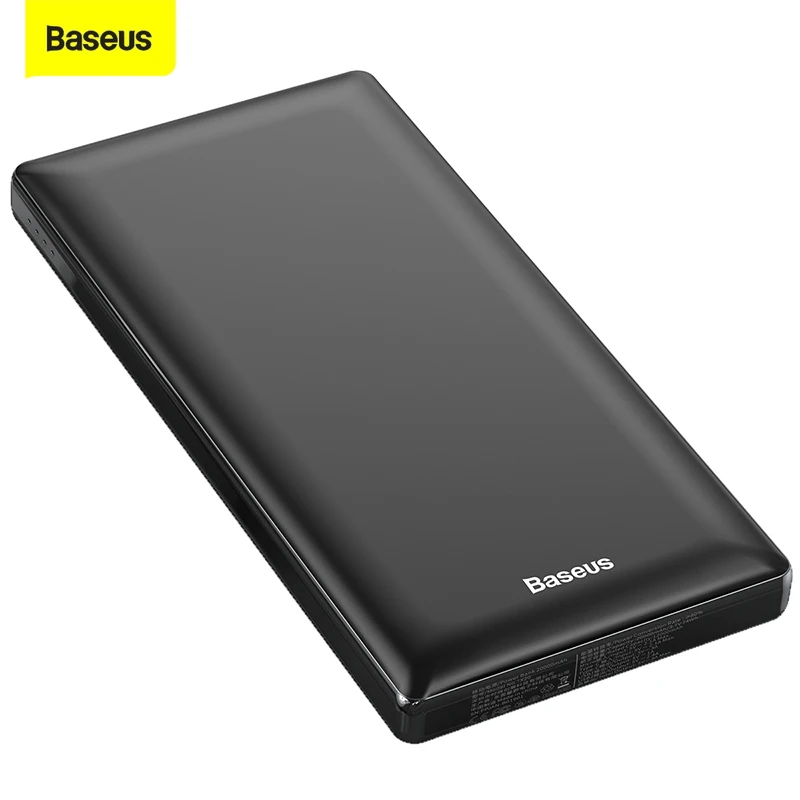 

Baseus 20000 мАч Зарядное устройство с двойным USB зарядным устройством типа C портативное зарядное устройство Внешняя батарея для путешествий по...