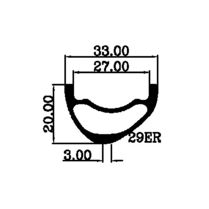УГЛЕРОДНЫЙ клинчер LIENGU SL 290g асимметричный 33 мм MTB 29 XC фотография 20 глубина 29er 24 28 32
