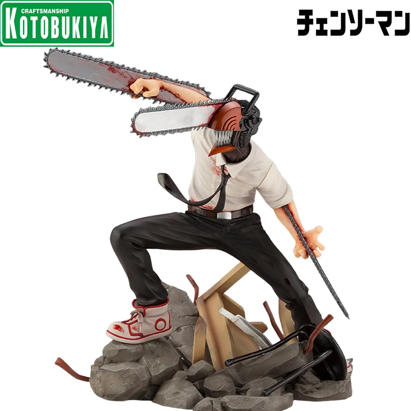 

In Stock Kotobukiya 1/8 PV019 ARTFX J Chainsaw Man Denji PVC 20.5CM Anime Figure Model Action Figures Collection Ornament Toy