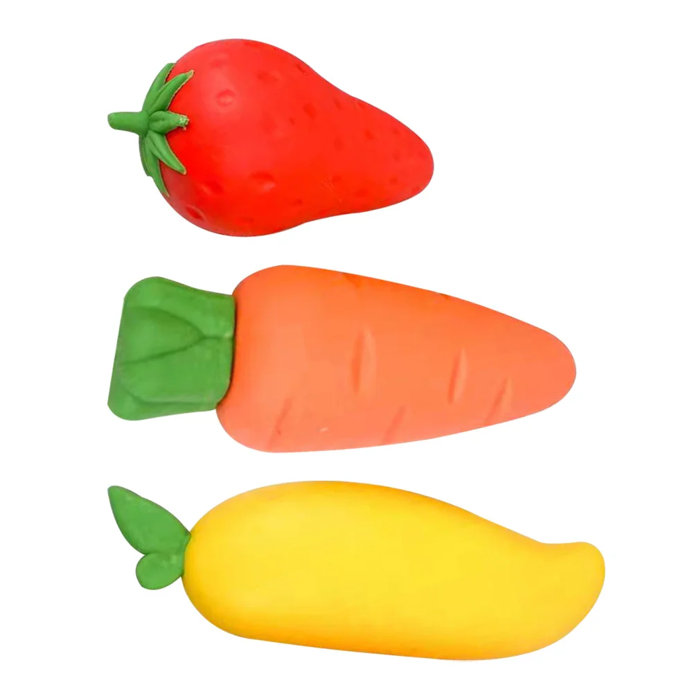 

3Pcs Convenient Pencil Erasers Adorable Mini Erasers Household Painting Erasers