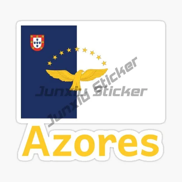 Фото Наклейка на автомобиль AZORES PORTUGAL, стильная, водонепроницаемая, самоклеящаяся, из винила, устойчивая к УФ-излучению. №4