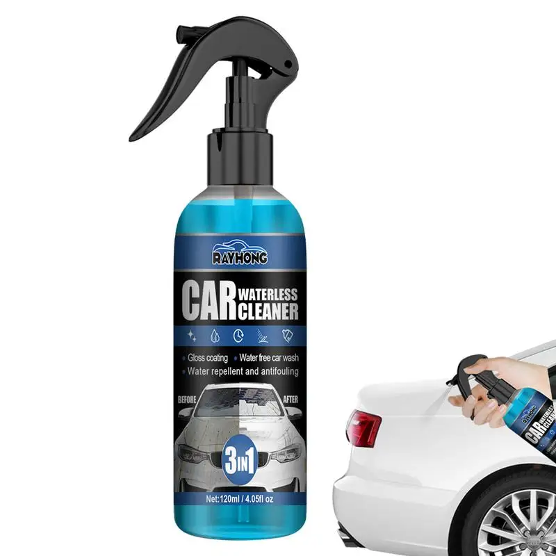 

Car Ceramic Coating Spray 120ml Waterless Car Wash Spray Easy To Apply 3 In 1 High Protection Quick Car Coating Spray