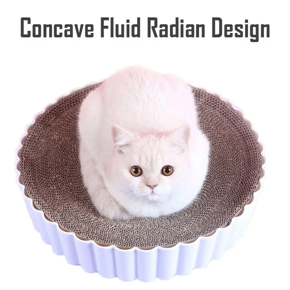 

Round Cat Scratching Pad Wear-resistant Scratch-resistant Cat Scratch Board Claw Grinder Can Replace Nest for Cats Pet Supplies