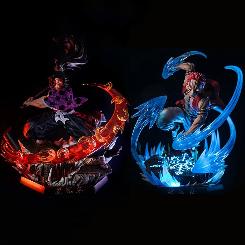 

Anime Demon Slayer Figure Kimetsu No Yaiba GK Akaza Kokushibo Rengoku Kyoujurou Action Figure PVC Collection Model Toys Gifts