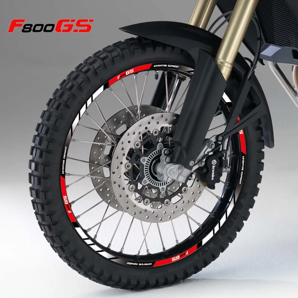 

For BMW F800GS f800gs 21″17″ Motorcycle Wheel Stickers Reflective Hub Accessories Decals Rim Stripes Tape Waterproof