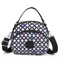 fashion plaid female flap brand womens small handbags designer messenger cell phone bag nylon mini shoulder bags for woman
