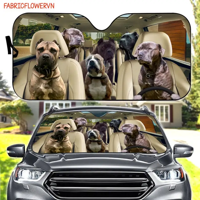

Bandog автомобильный солнцезащитный козырек, Bandog автомобильное украшение, Bandog ветровое стекло, любители собак, автомобильный козырек для соба...