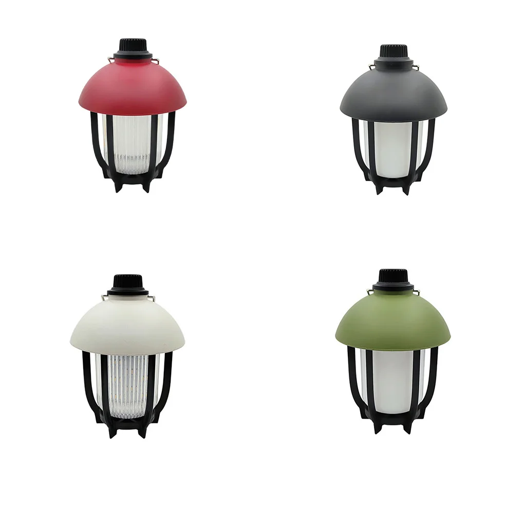 

Camping LED USB 1200mAh Tent Light Lantern Stepless Dimming Vintage Outdoors Street Path Fishing Yard Garden Red