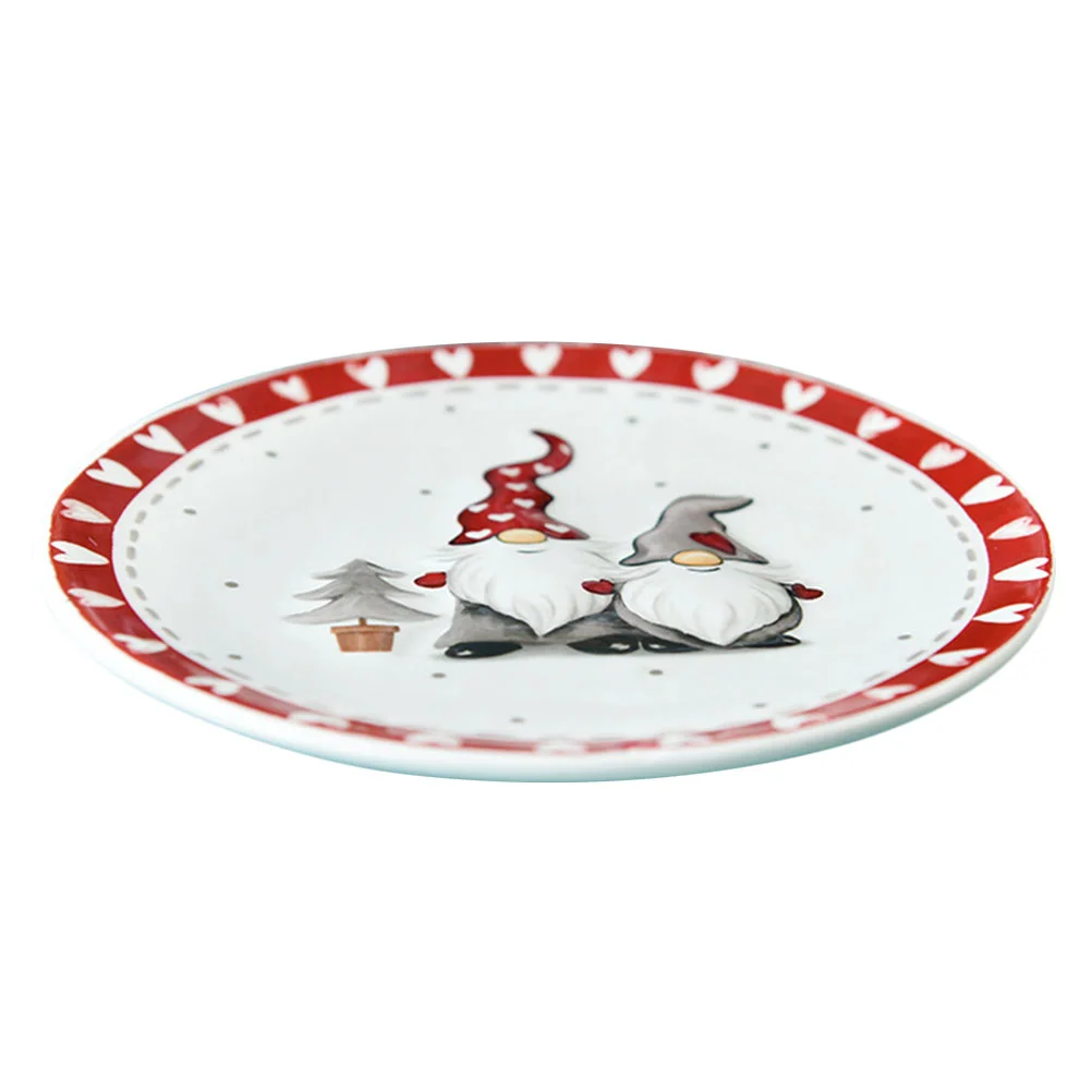 

Christmas Ceramic Platter Plate Serving Plates Tray Dessert Snack Porcelain Fruit Appetizer Container Candy Fruits Dish