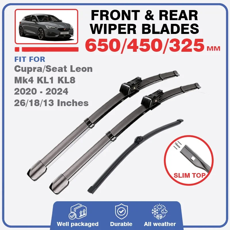 Для Cupra Seat Leon Mk4 KL1 KL8 2020-2024 хэтчбек передняя и задняя щетка стеклоочистителя