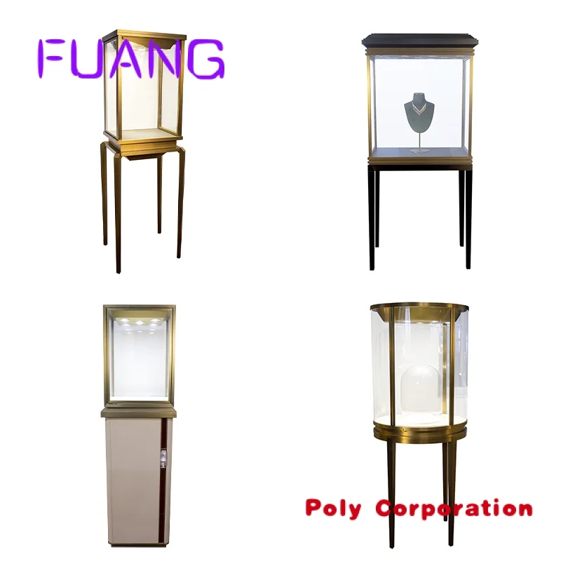 Customized Jewelry Display Counter Showcase Stands Design Shop Kiosk Glass Display jewelry display cabinet