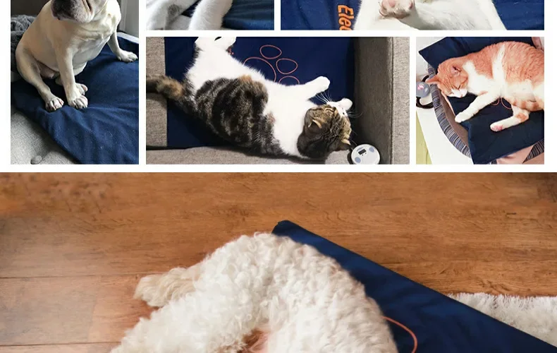 Электрическое одеяло для домашних животных 220 В обогревающий коврик кошек собак