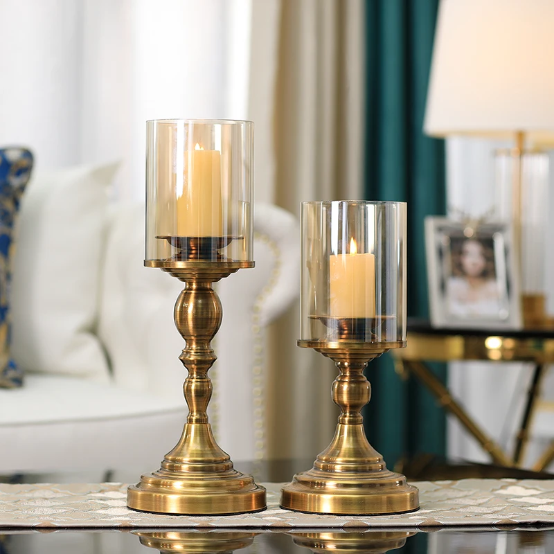 

Modern Simple Candlestick European Ornaments Light Luxury Home Decoration Candlelight Dinner Props Suitable for the Dining Room