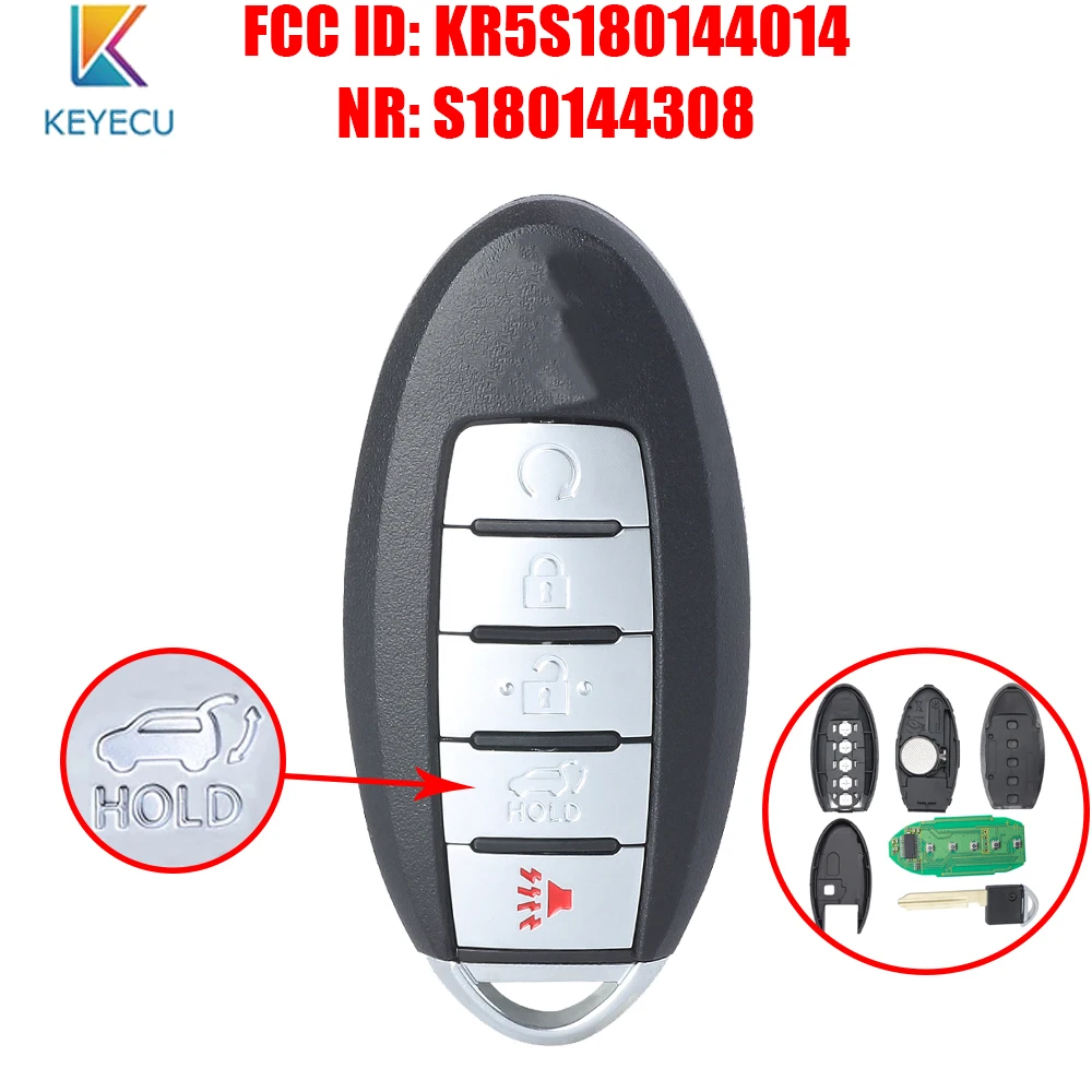 KEYECU S180144308 для NISSAN Murano Pathfinder 2015 2016 2017 2018 дистанционное управление брелок