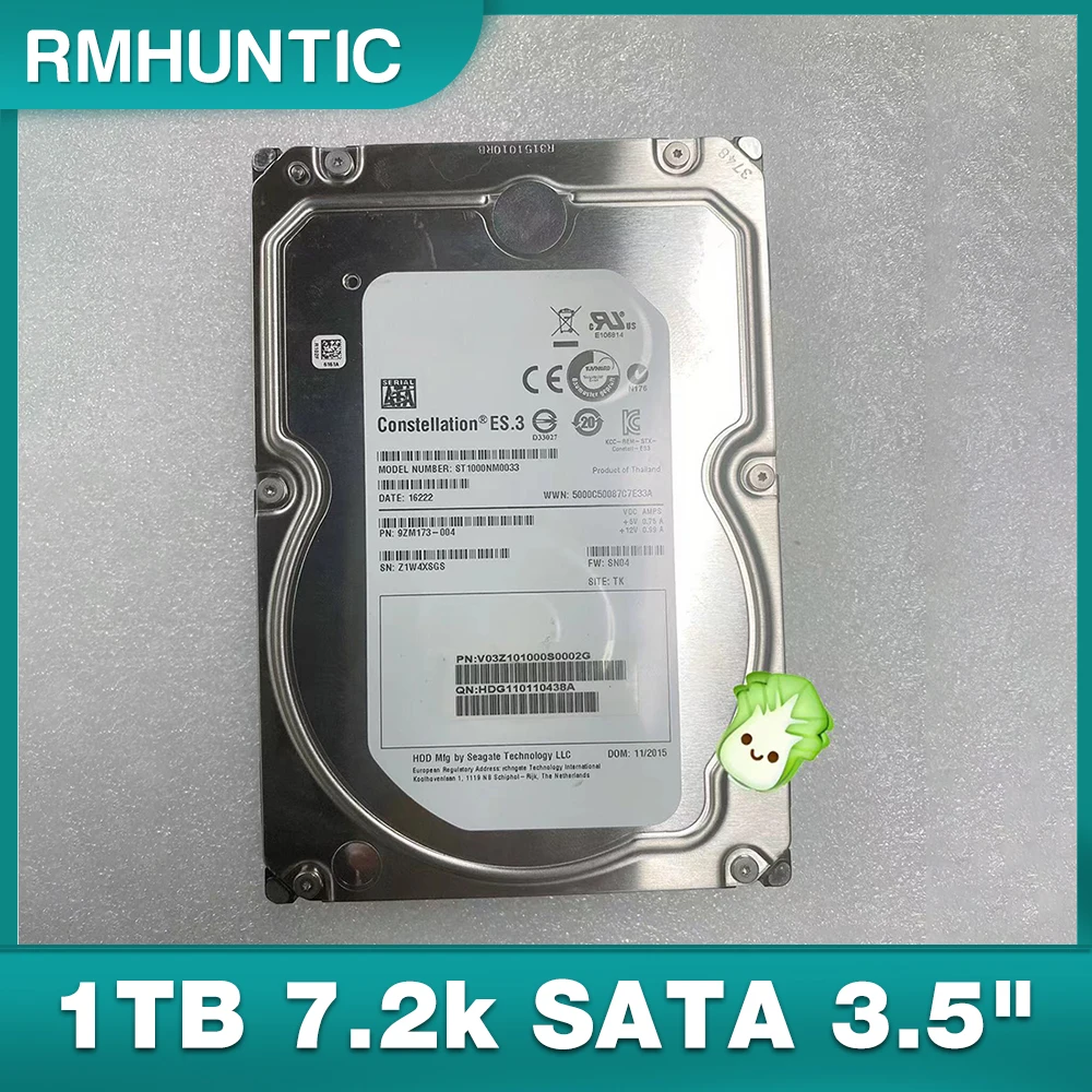 ST1000NM0033 Enterprise Mechanical Hard Drive 1TB 7.2k SATA 3.5