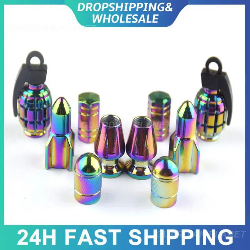 

Aluminum Alloy Stem Covers Universal For Cars Suv Bike Bicycle Truck Motorcycles Car Accessories Car Tire Valve Stem Caps