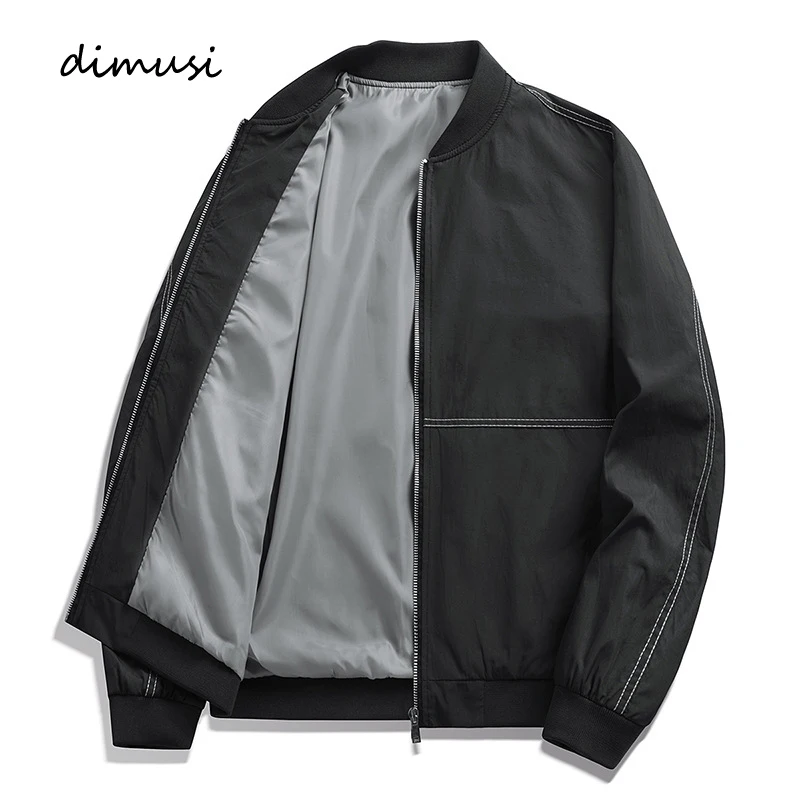 

DIMUSI Spring Autumn Men's Bomber Zipper Jacket Casual Mens Outwear Windreaker Coats Fashion Baseball Jackets Man Brand Clothing