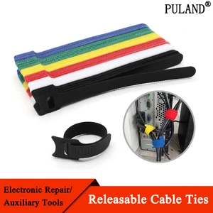 10/30/50/100Pcs Releasable Cable Ties Plastics Fastening Reusable Cable tie Straps Nylon  Wrap Zip Bundle Bandage Tie