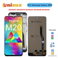 6 3 original for samsung galaxy m20 m205 m205f m205fds lcd display touch screen digitizer assembly for galaxy m20 lcd uniaux