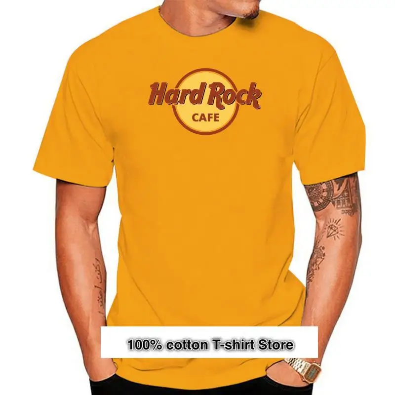 

Hord Rock Cofe-Camisetas estampadas de cuello redondo, camisetas acogedoras, Tops