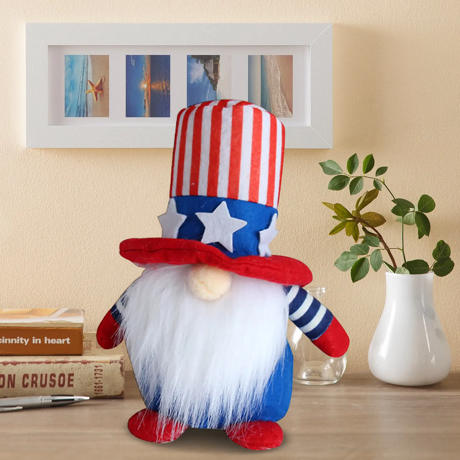 

Veterans Day American Gnome President Election Decoration Couple Patriotic Tomte 4th Of July Elf Scandinavian Ornaments
