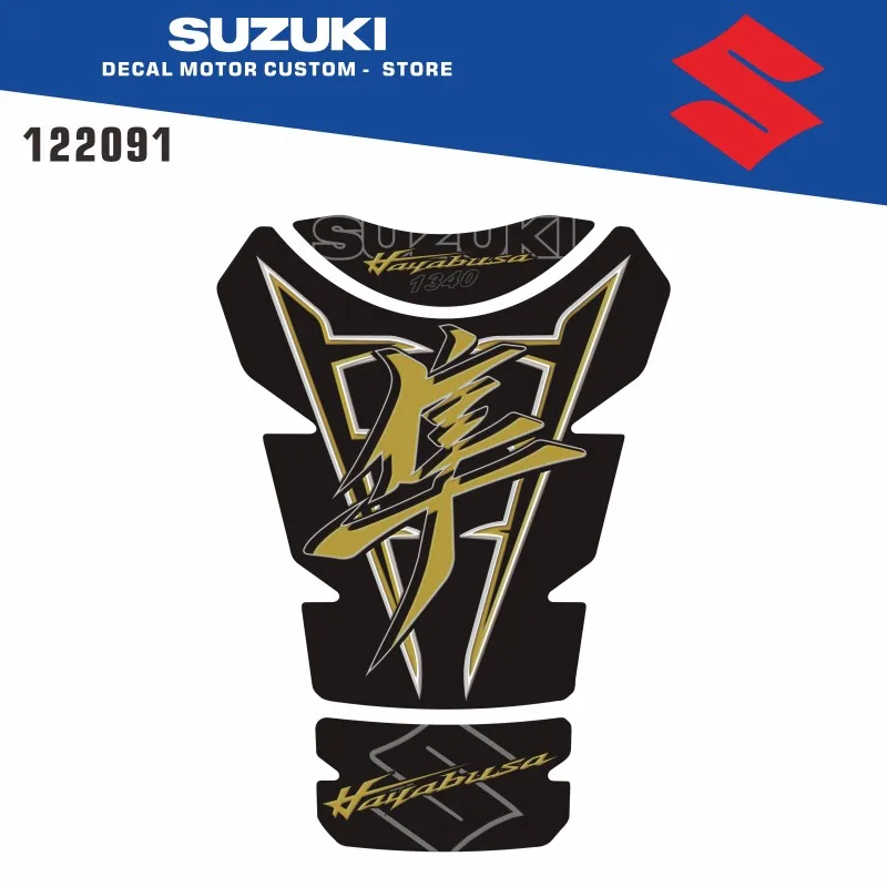 

3D гелевые наклейки для мотоцикла, аксессуары для мотоциклов, защитные наклейки для топливного бака, подходят для SUZUKI HAYABUSA GSXR1300 2021-2024