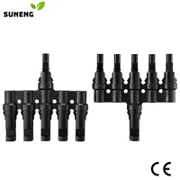 free shipping solar branch connector 5 to 1 solar panel connector 4 way solar branch connector parallel connection 30a