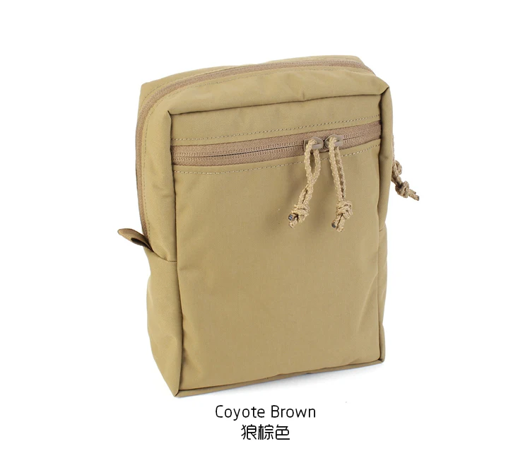 SS GP Longitudinal Zipper Sundry Bag MOLLE Vertical Bag Lv119 Back Plate Tactical Outdoor Camouflage