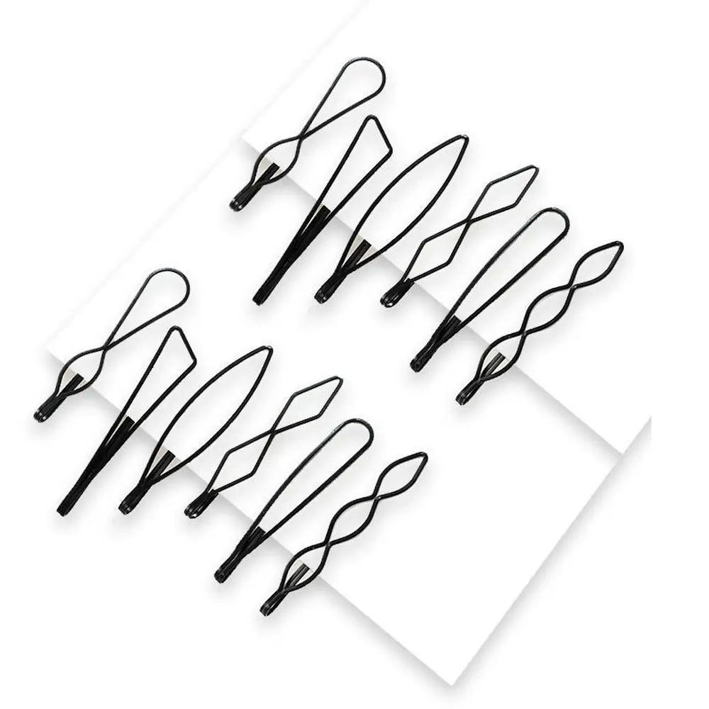 

Simple Black Retro Geometry Fashion BB Clip Female Hair Clip Invisible Bangs Clip Korean Style Hair Clip